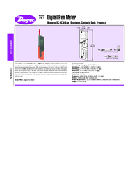 Thumbnail of document Data Sheet - PM-1 Digital Pen Meter